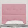 vidaXL Tăblie cap cu headboard Roz 90 cm Piele artificială