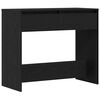 vidaXL Consolă Stejar negru 89x41x76,5 cm Lemn prelucrat