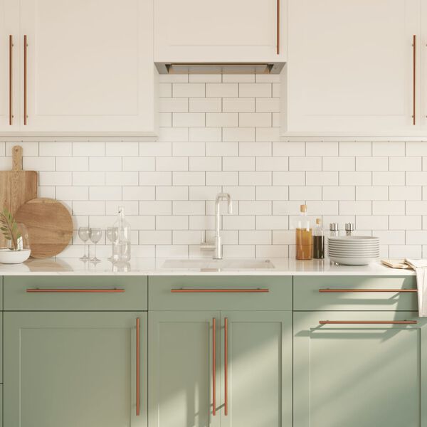 vidaXL Mânere de dulap, 10 buc., bronz, 320 mm, oțel inoxidabil