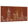 vidaXL Decor perete de grădină 105x55 cm design orizont oțel Corten