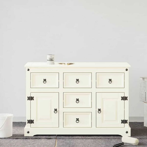 vidaXL Vopsea pentru mobilă Alb 10 x 10 x 12,2 cm Print pe perete