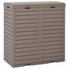 vidaXL Coș de gunoi de exterior maro deschis 78x41x86 cm polipropilenă