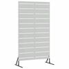 vidaXL Ecran de intimitate 100 x 50 x 180 cm Oțel Galvanizat Argintiu