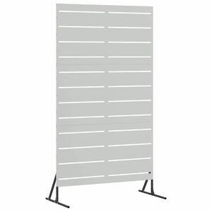 vidaXL Ecran de intimitate 100 x 50 x 180 cm Oțel Galvanizat Argintiu