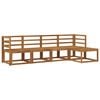vidaXL Set de canapele de exterior 5 pcs natural Lemn Solid de Acacia
