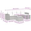 vidaXL Set canapele de grădină cu perne, 6 piese, maro, poliratan