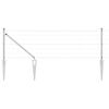 vidaXL Gard cu St&acirc;lp Argintiu 0,8 x 25 m Oțel