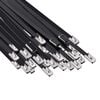 vidaXL Legătură pentru cablu 250 buc. 4,6 x 300 mm Negru