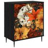 vidaXL Comodă cu sertare GENNEP Imprimare cu crin 66 x 36,5 x 76 cm
