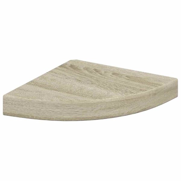 vidaXL Raft colțar de perete, stejar, 25 x 25 x 3,8 cm, MDF