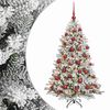vidaXL Brad de Crăciun artificial cu globuri 150 cm 150 LED-uri