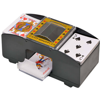 vidaXL Set de poker/blackjack cu 600 de jetoane cu laser din aluminiu