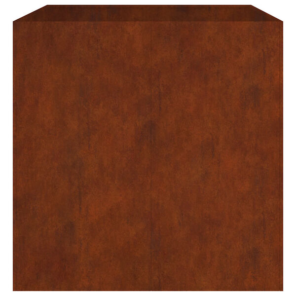 vidaXL Jardinieră, 80x80x80 cm, oțel corten
