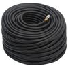 vidaXL Furtun de aer hibrid, negru, 0,6", 100 m, cauciuc și PVC