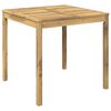 vidaXL Masă de cină pentru grădină Alb 80 x 80,5 x 75 cm