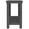 vidaXL Banc de lucru, gri, 140x50x80 cm, lemn masiv pin