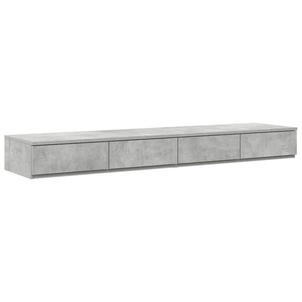 vidaXL Sertare pentru pat cu sertar Gri din beton 135 x 36,5 x 16,5 cm