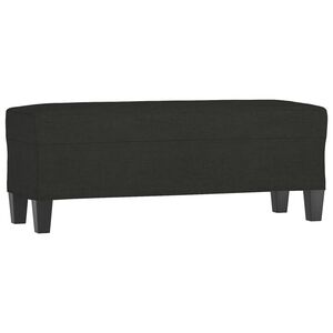 vidaXL Bancă, negru, 100x35x41 cm, textil