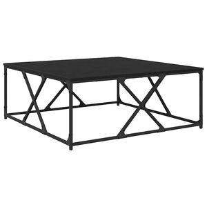 vidaXL Masă de cafea Stejar Negru 100 x 100 x 40 cm Lemn prelucrat