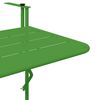 vidaXL Masă Suspendată pentru Balcon Verde 60 x 39 x 65 cm Oțel