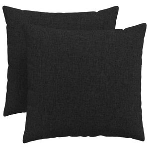 vidaXL Perne pentru canapea 2 pcs Negru 50 x 50 cm țesătură