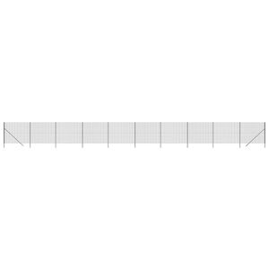 vidaXL Gard plasă de s&acirc;rmă, antracit, 1,6x25 m, oțel galvanizat