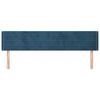 vidaXL Tăblie pat cu aripioare albastru închis 163x16x78/88 cm catifea