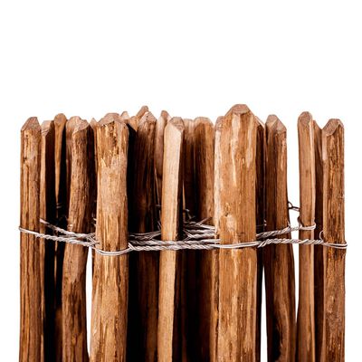 vidaXL Gard din șipci, 90 x 500 cm, lemn de alun