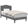 vidaXL Cadru de pat cu headboard Gri &icirc;nchis 90 x 200 cm Catifea
