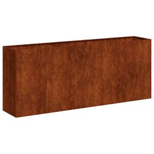 vidaXL Jardinieră Rusty 200x40x80 cm Oțel pentru intemperii