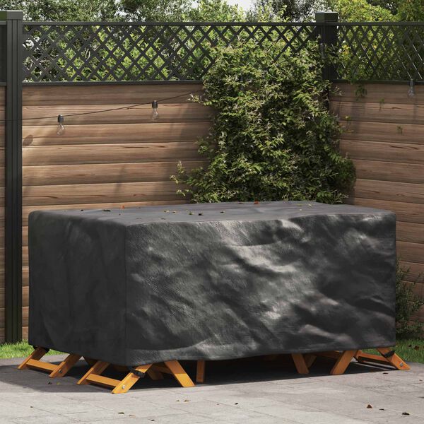 vidaXL Husă pentru mobilier de exterior Negru 170 x 100 x 70 cm 600D