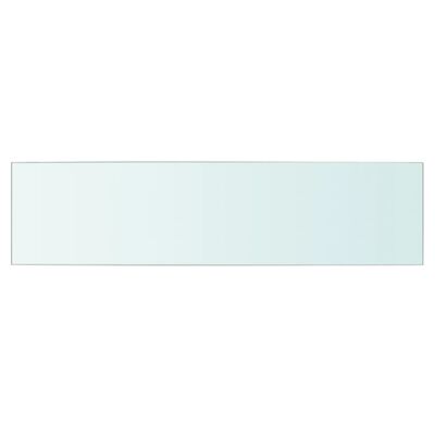 vidaXL Rafturi, 2 buc., 60 x 15 cm, panouri sticlă transparentă
