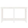 vidaXL Banc de lucru, alb, 140x50x80 cm, lemn masiv pin