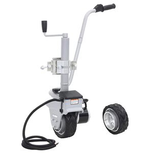 vidaXL Roată de manevră motorizată pentru remorcă, aluminiu 12 V 350 W