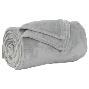 vidaXL Pătură Gri 240 x 270 cm 1.69 kg Molton