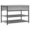 vidaXL Bancă de pantofi, gri sonoma, 70x42,5x50 cm, lemn prelucrat