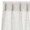 vidaXL Cortină din Voile cu perdele 2 pcs Crem 140 x 140 cm Poliester