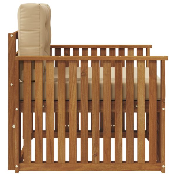 vidaXL Set de canapele de exterior Lemn de acacia solid și poliester