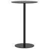 vidaXL Masă de grădină rotundă, negru, &Oslash;60x105 cm, oțel