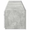vidaXL Comode TV de perete cu lumini LED 2 buc. gri beton 80x35x31 cm
