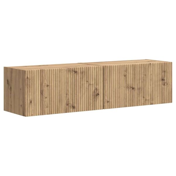 vidaXL Dulap TV de perete 2 pcs Stejar artizanal 60 x 31 x 29,5 cm