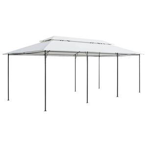 vidaXL Pavilion, alb, 600 x 298 x 270 cm, 180g/m&sup2;