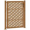 vidaXL Poartă de grădină 100x125 cm, oțel rezistent la intemperii, model cruce