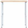 vidaXL Banc lucru 100x60x(71,5-98) cm lemn masiv stejar dreptunghiular