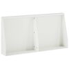vidaXL Zid de sprijin 2 buc. 40 x 12 x 30 cm Oțel Alb