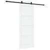 vidaXL Ușă glisantă ORKDAL 83 x 211 cm Lemn prelucrat Alb și negru