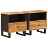 vidaXL Dulap pentru pat 2 buc. Maro 40 x 33 x 46 cm