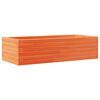 vidaXL Jardinieră de grădină, maro ceruit, 90x40x23 cm, lemn masiv pin