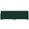 vidaXL Pat box spring cu saltea, verde &icirc;nchis, 90x190 cm, catifea