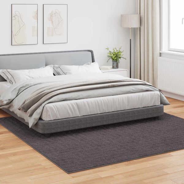 vidaXL Covoare de zonă Pătrat HUARTE Antracit 240 x 240 cm Poliester